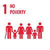 SDG 1: no poverty icon