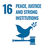 SDG 16 Peace, justice & strong institutions