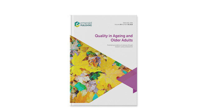 Quality in Ageing and Older Adults cover