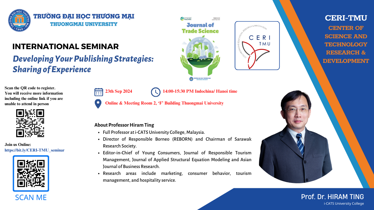 Prof. Hiram Ting seminar