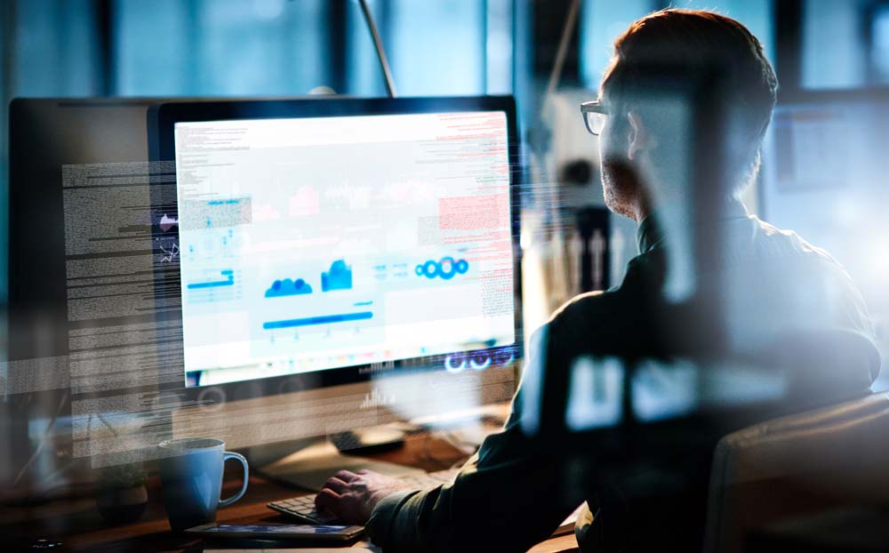 Man at computer