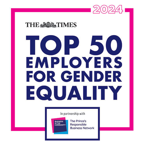 The Times Top 50 Employers for Gender Equality banner