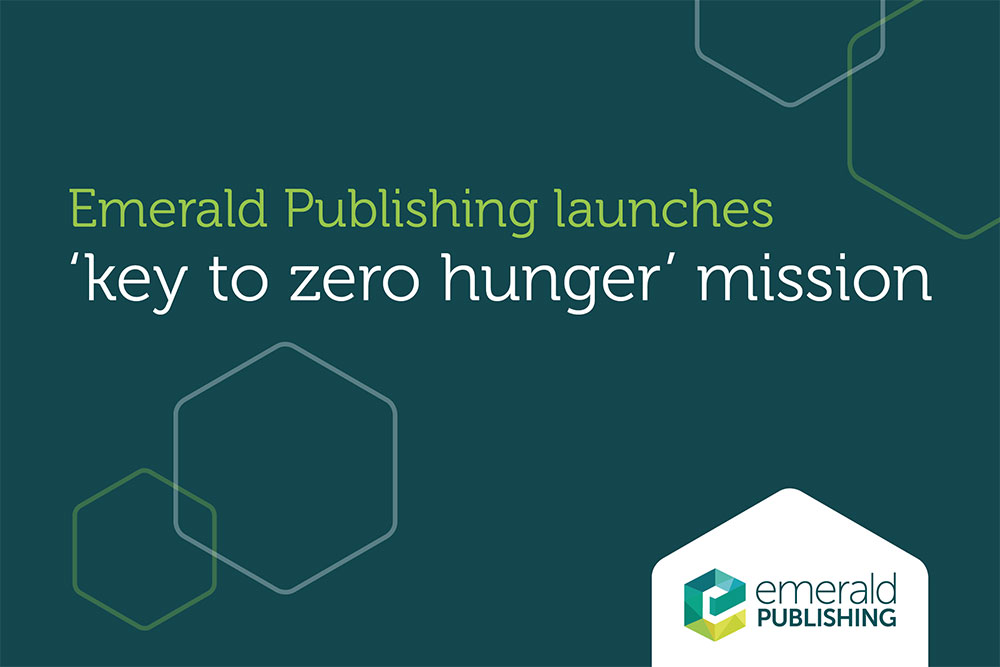 Emerald Publishing launches 'key to zero hunger' mission