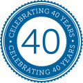 40th anniversary badge